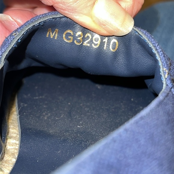 Authentic Chanel Navy & Green Embroidered Quilted Espadrilles Size 37/6 - Picture 11 of 13